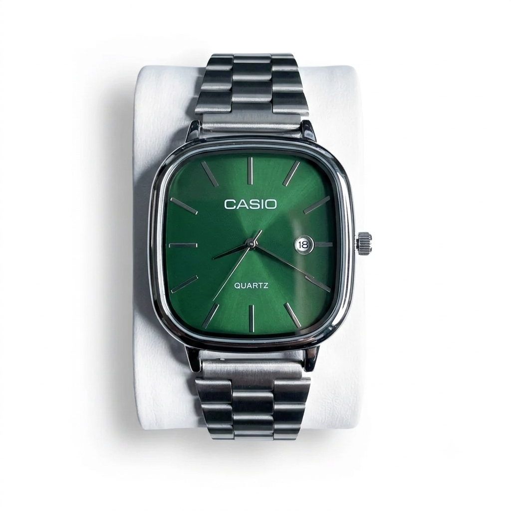 Vintage Casio - Silver with Green